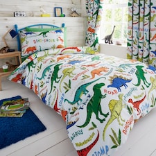 Happy Linen Company Dino Snore Duvet Cover Bedding Set