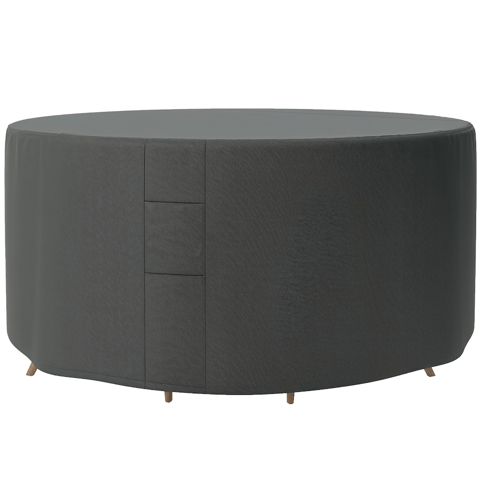 image 1 of Outsunny Large Outdoor Set Round Cover Garden Furniture Waterproof