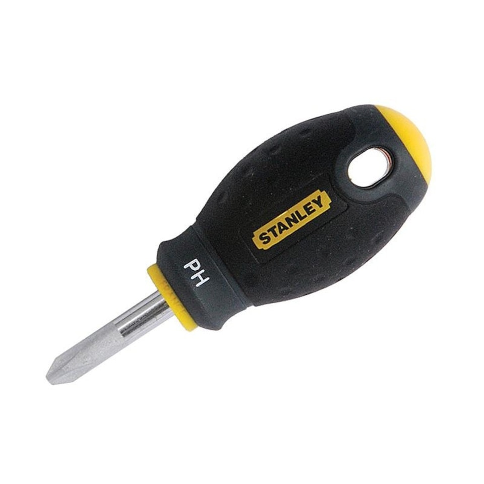 Stanley Hand Tools Fatmax Stubby Screwdriver, Phillips - Multi Colour - 1 x 30mm Stubby