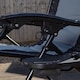 image 4 of Luxury Padded Multi Position Zero Gravity Garden Relaxer Chair Lounger in Grey & Black | Multi | Grey/Black
