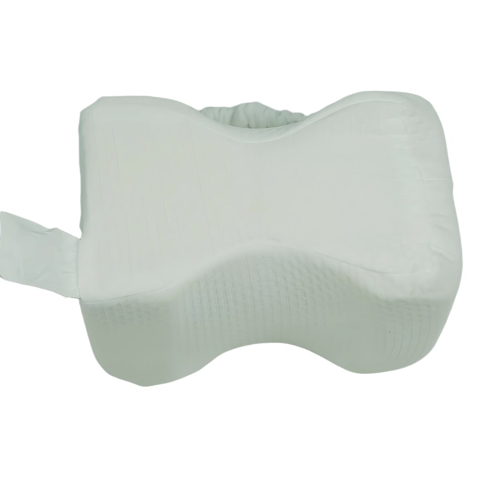 image 1 of Memory Foam Leg Knee Support Pillow White Cushion