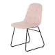 image 5 of Athens Dining Set with 4 Lukas Velvet Chairs Pink | Medium Oak/Baby Pink