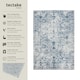 image 2 of Vintage Rug Amara - faded design, machine washable, short pile & non-slip underside Blue | 230 x 160 cm