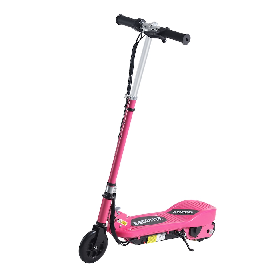 image 1 of HOMCOM Foldable Electric Kids Scooter, for Ages 7-14 Years | Pink