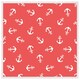 image 1 of Anchors on red background (Picutre Frame) White | M