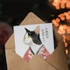 image 3 of Cat Lover Floral Japanese Kimono Pet Portrait Birthday Card