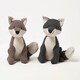 image 2 of Homescapes Fox Door Stop - Set of 2 - Animal Door Stops