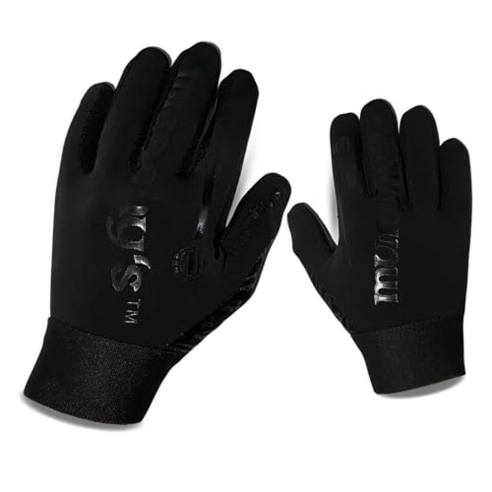 image 1 of Murphys Gaelic Football Adult's Players Gloves, Premium Latex, Gaa Superior Grip, Durable And Breathable Design Elasticated Wristband, Black, 7 - Extra Small