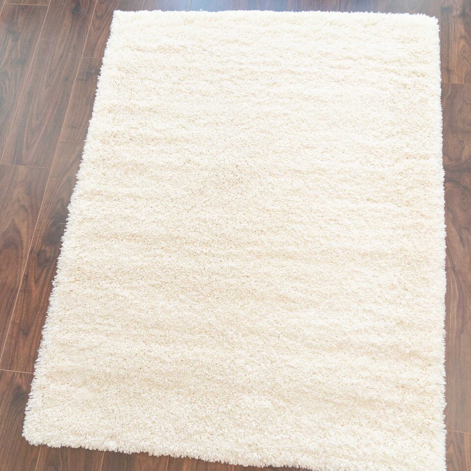 image 1 of Cream Super Soft Shaggy Rug | Cream | Cream | 160cm x 230cm