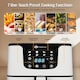image 5 of 5.5L Digital Air Fryer with Timer and Low Fat Oil Free White