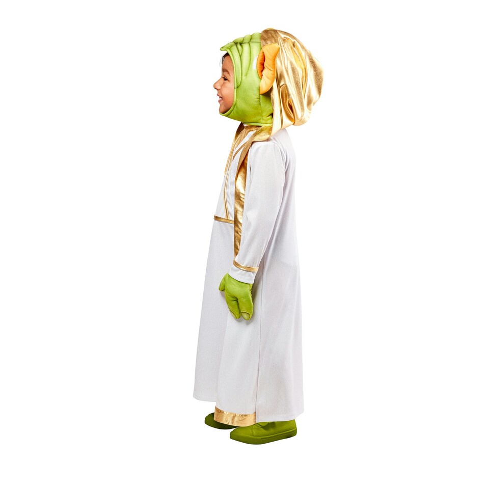 image 1 of Star Wars: Young Jedi Adventures Yoda Costume - White/Green - 5-6 Years 5