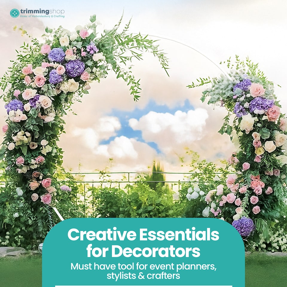 image 1 of White Balloon Arch Stand with Floor Base Plants Circle Frame - 180cm