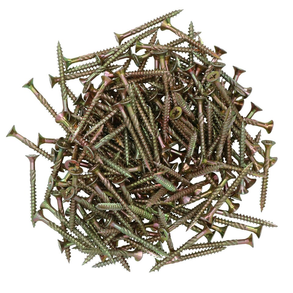 image 1 of Countersunk Wood Screws 5.0 x 50mm Serrated Edge Prevent Splitting PZ2 1000pc