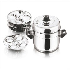 Vinod Stainless Steel Idli Cooker – Suitable For Indian Cooking - 4 Tier Stand