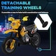 image 6 of HOMCOM 6V Kids Child Electric Motorbike Ride on Motorcycle for 3-6 Years | Yellow | Yellow