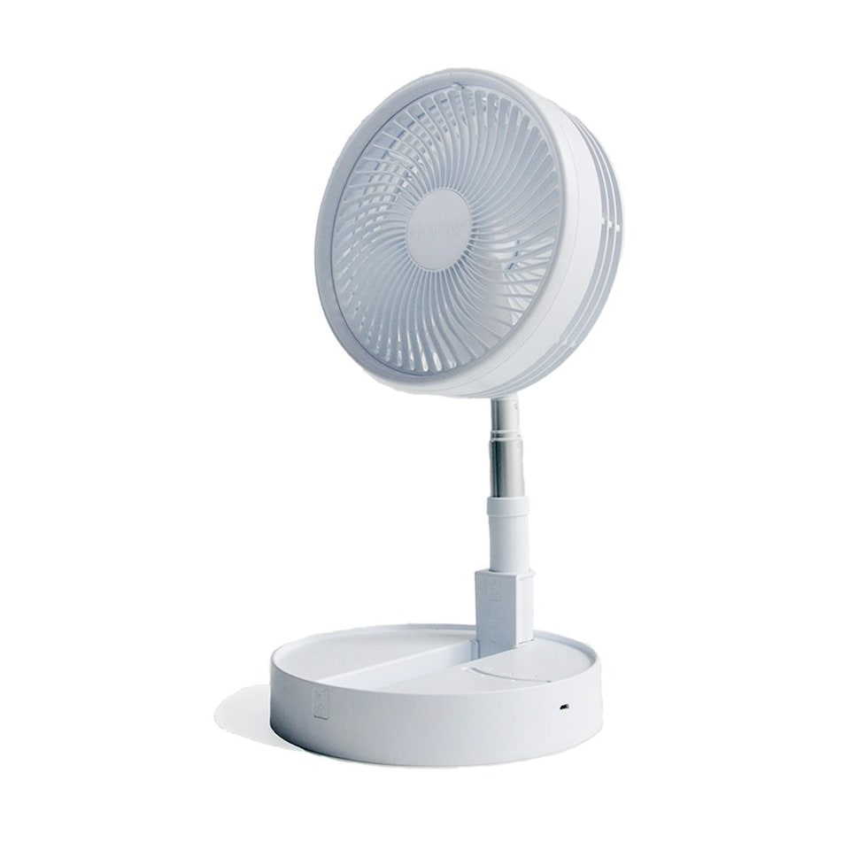 image 1 of Lifemax Rechargeable 19cm Folding Fan - 25-100cm height adjustment