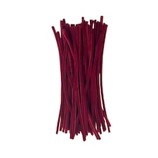 Pack of 50 Burgundy Coloured Pipe Cleaners 30cm x 6mm Craft Chenille Stems