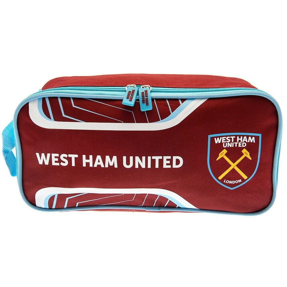 image 1 of West Ham United FC Crest Football Boot Bag - Claret Red/Sky Blue - One Size Red | One Size