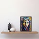 image 2 of Jesus Thorn Crown Portrait Modern Christian Black Framed Wall Art Print A4