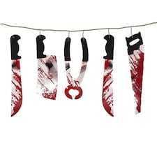 Halloween Torture Tool Garland Hanging Decoration 180cm