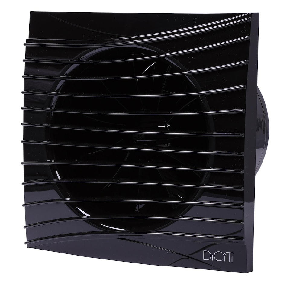 image 1 of 125mm Duct Size Obsidian Black Standard Ventilation Fan Air Flow Extractor