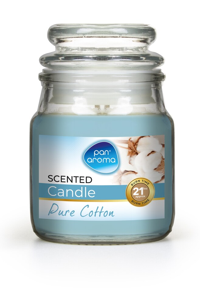 image 1 of Pack of 3 Pan Aroma Small Jar Candles With Lid - Pure Cotton