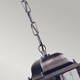 image 2 of Wexford 1 Light Outdoor Ceiling Chain Lantern Black Silver IP43, E27
