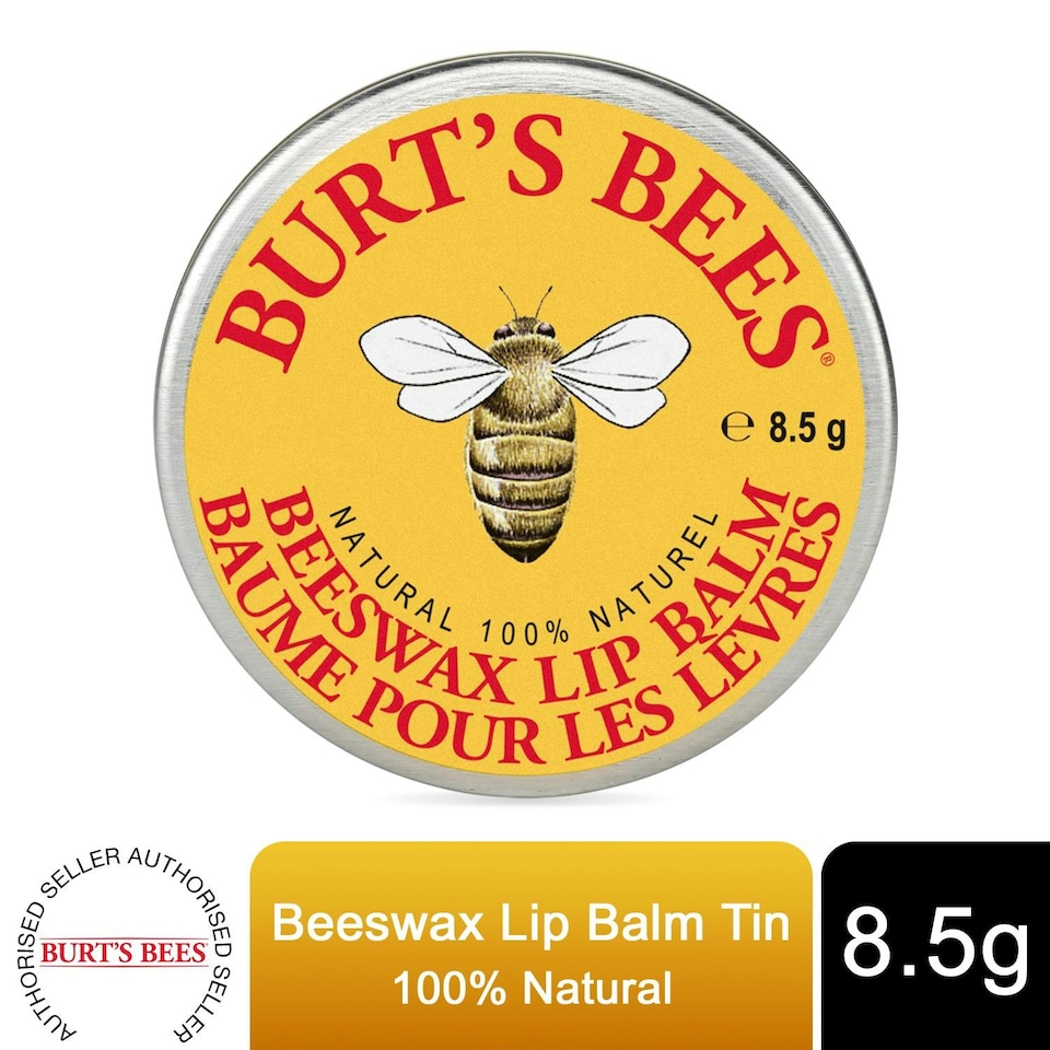 image 1 of Burts Bees Lip Balm Beeswax Tin .30 oz