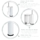 image 2 of Harbour Housewares Round Toilet Brush - Matt White White