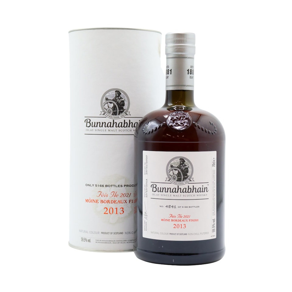 Bunnahabhain - Feis Ile 2021 - Moine Bordeaux Finish Islay Single Malt Scotch 2013 Whisky