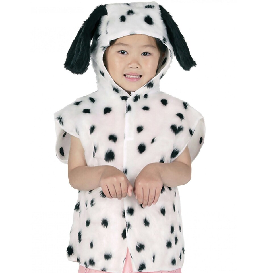 Bristol Novelty Childrens/Kids Dalmatian Tabard - White/Black - One Size One Size