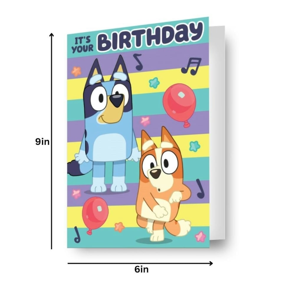 image 1 of BLUEY LENTICULAR 3D-EFFECT CARD