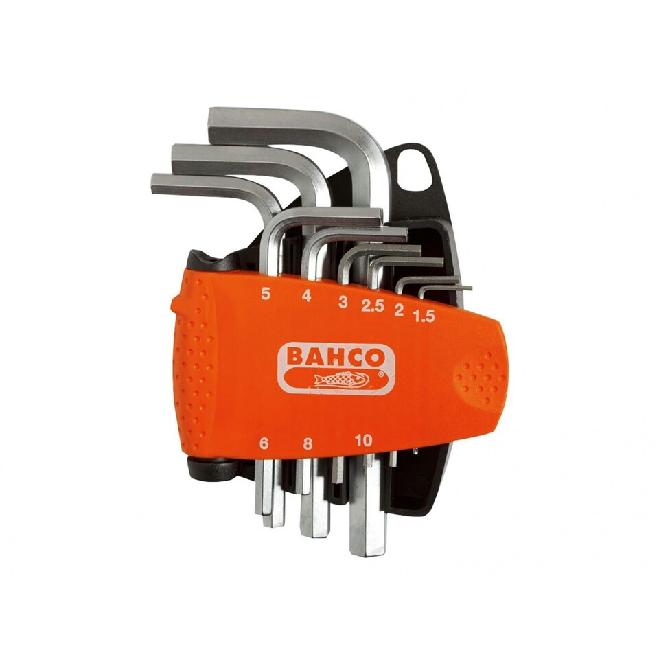 Bahco Be-9878 Metric Hex L-key Set, 9 Piece - Multi Colour - One Size