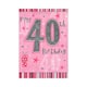 image 4 of Happy 40th Birthday Nice Verse Foil Card