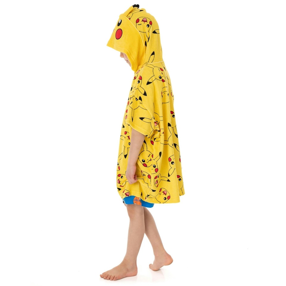 image 1 of Pokemon Childrens/Kids Pikachu Hooded Towel - Yellow - 3-6 Years