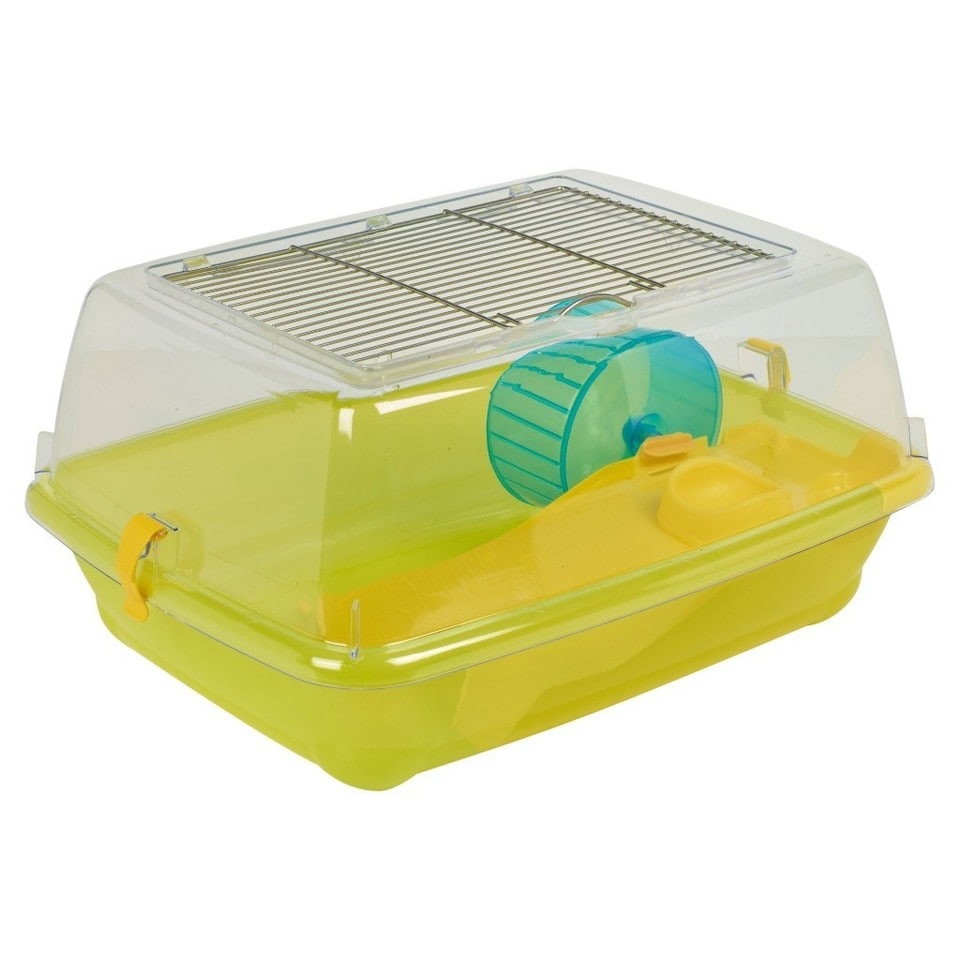 image 1 of Hamster Guinea Pig Pet Animal Terrarium Cage Play Wheel House Hutch Enclosure