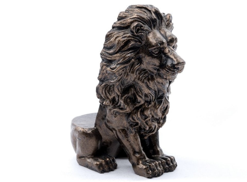 image 1 of Lion Plant Pot Feet - Set of 3 - L6 x W9 x H11 cm | Grey