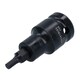 image 6 of 4mm 1/2in Drive Stubby Impact Impacted Male Allen Hex Key Socket 55mm Length