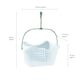 image 10 of JVL Peg Basket with 72 Plastic Dolly Clothes Pegs, Assorted Colours