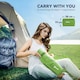 image 10 of Outsunny Portable Inflatable Camping Bed with Double Mattress Green Green | One Size