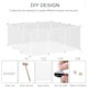 image 2 of PawHut Pet Playpen DIY Small Animal Cage 12 Panels for Hedgehog Bunny Chinchilla