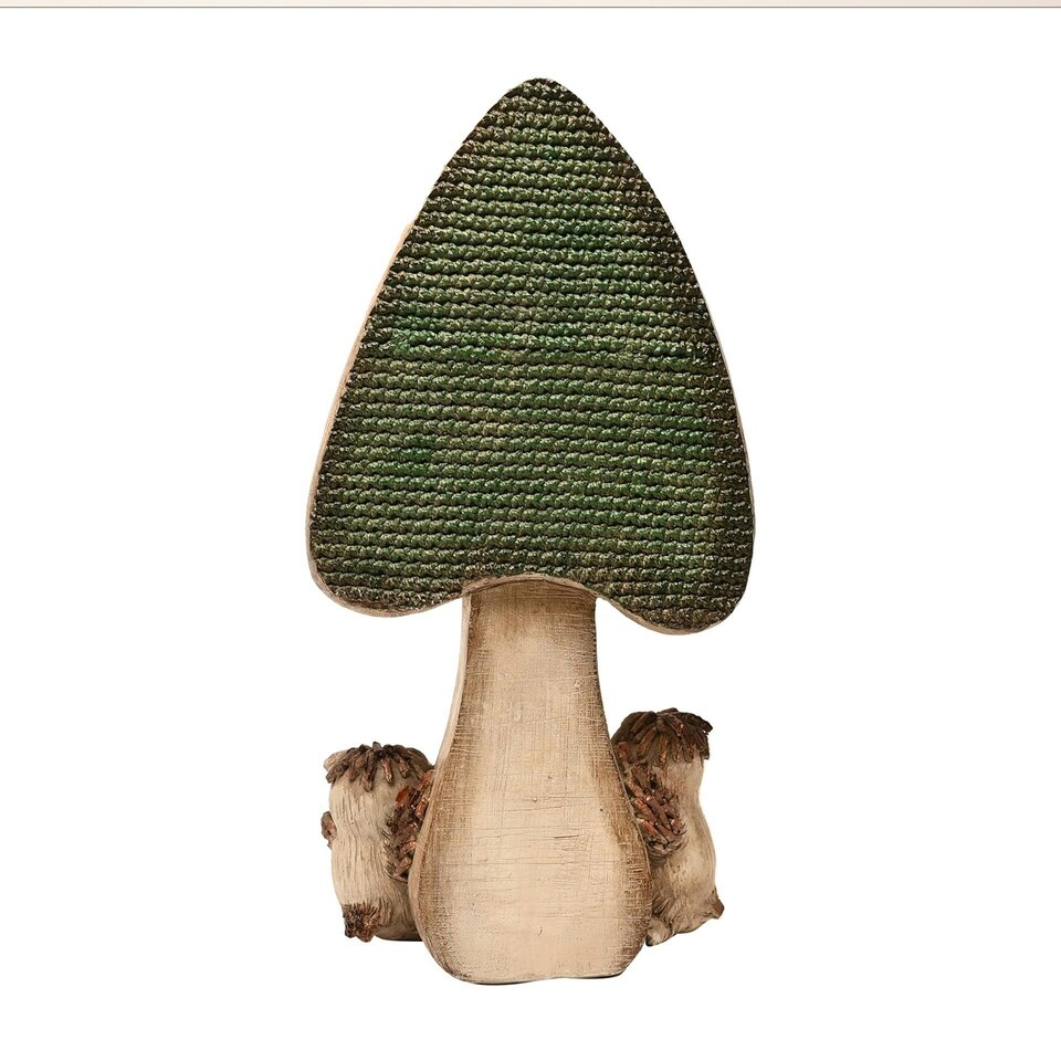 image 1 of Country Living 2 Owls with a Mushroom Ornament