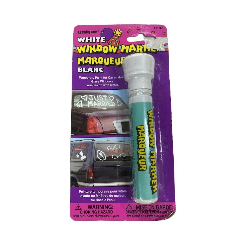 Unique Party Window Marker - White - One Size