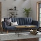 image 5 of Brittany Sofa Bed in Linen Navy Blue | Blue | NAVY | Not provided