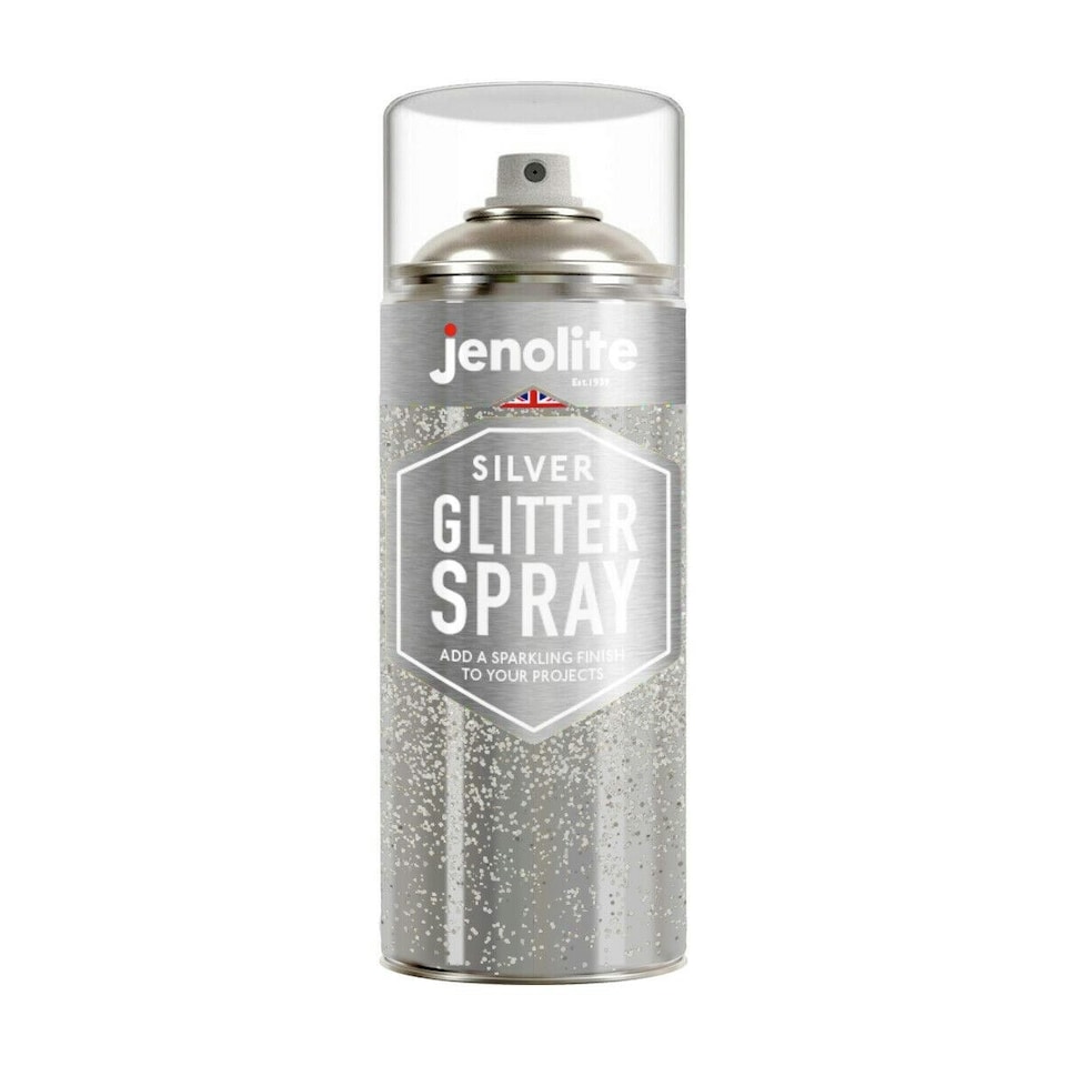 image 1 of Jenolite Clear Glitter Spray Sealant - Silver - 400ml