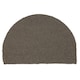 image 1 of Nicola Spring Coir Half Moon Door Mat - 60 x 40cm - Grey