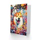 image 2 of Shiba Inu Pet Portrait Colourful Dog Lover Card