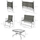 image 7 of Outsunny Patio Furniture Set, Garden Set w/ Table, Foldable Chairs, a Loveseat