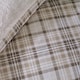 image 4 of Catherine Lansfield Cosy Sherpa Check Duvet Cover Set Natural Cream | Natural | Double
