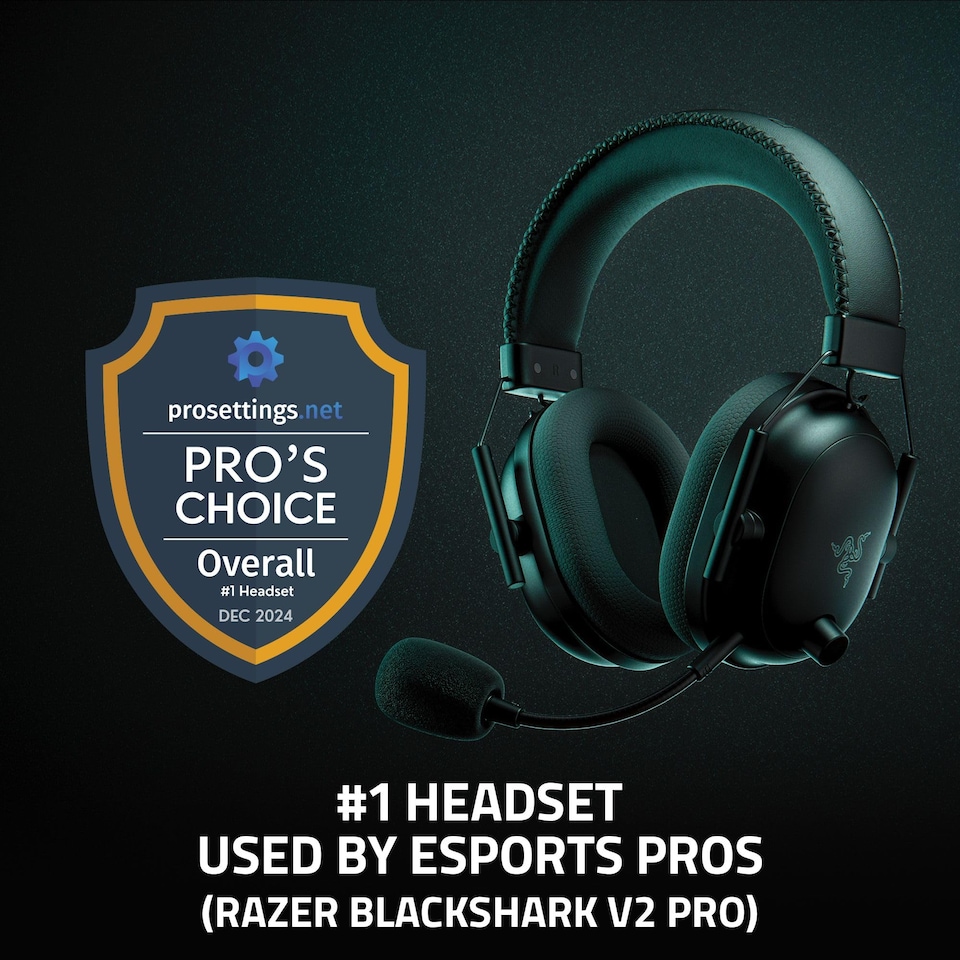image 1 of RAZER BLACKSHARK V2 PRO WIRELESS ESPORT HEADSET- BLACK